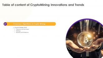 CryptoMining Innovations And Trends Powerpoint Presentation Slides Aesthatic Captivating