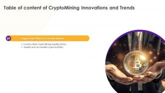 CryptoMining Innovations And Trends Powerpoint Presentation Slides Informative Aesthatic