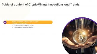 CryptoMining Innovations And Trends Powerpoint Presentation Slides Adaptable Aesthatic