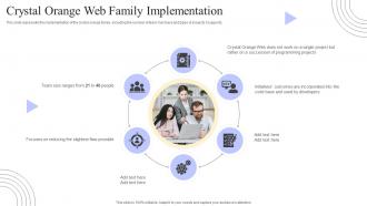 Crystal Methods Crystal Orange Web Family Implementation Ppt Diagram Graph Charts