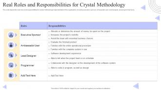 Crystal Methods Real Roles And Responsibilities For Crystal Methodology Ppt File Themes