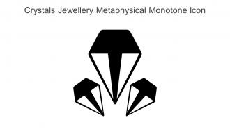 Crystals Jewellery Metaphysical Monotone Icon In Powerpoint Pptx Png And Editable Eps Format