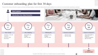 CS Playbook Customer Onboarding Plan For First 30 Days Ppt Slides Outline