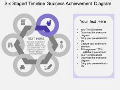 Cs six staged timeline success achievement diagram flat powerpoint design