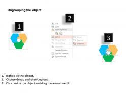 43104774 style cluster hexagonal 3 piece powerpoint presentation diagram infographic slide