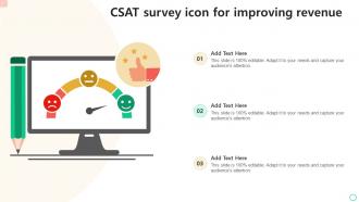 CSAT Survey Icon For Improving Revenue