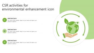 CSR Activities For Environmental Enhancement Icon