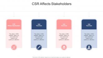 CSR Affects Stakeholders In Powerpoint And Google Slides Cpb