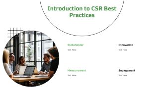 CSR Best Practices For Modern Enterprises PPT Demonstration AT Unique Best