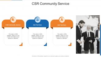 CSR Community Service In Powerpoint And Google Slides Cpb