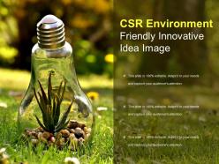 Csr environment friendly innovative idea image