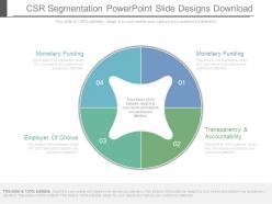 Csr segmentation powerpoint slide designs download