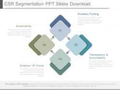 Csr segmentation ppt slides download