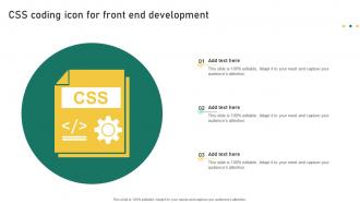 CSS Coding Icon For Front End Development