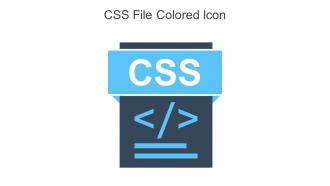 CSS File Colored Icon In Powerpoint Pptx Png And Editable Eps Format