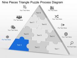 56698571 style puzzles triangular 9 piece powerpoint presentation diagram infographic slide