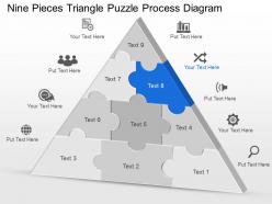 56698571 style puzzles triangular 9 piece powerpoint presentation diagram infographic slide