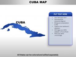 Cuba country powerpoint maps