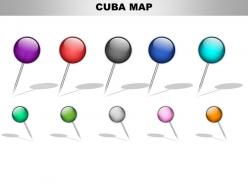 Cuba country powerpoint maps
