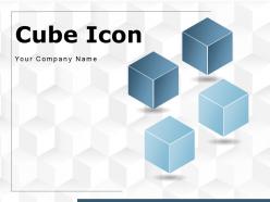 Cube Icon Shape Parcel Geometry Transparent Background