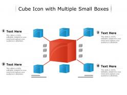 Cube icon with multiple small boxes