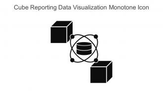 Cube Reporting Data Visualization Monotone Icon In Powerpoint Pptx Png And Editable Eps Format