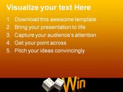 Cube win business powerpoint templates and powerpoint backgrounds 0211