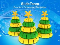 Cubed christmas tree for celebration powerpoint templates ppt themes and graphics 0513