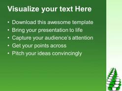Cubed white green pine tree innovative design powerpoint templates ppt themes and graphics 0113