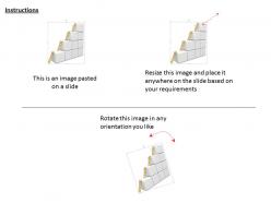 Cubes with ladder for success image graphics for powerpoint