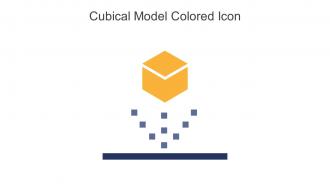Cubical Model Colored Icon In Powerpoint Pptx Png And Editable Eps Format