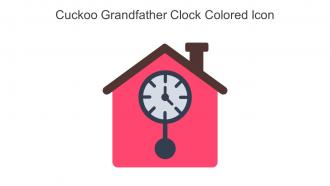 Cuckoo Grandfather Clock Colored Icon In Powerpoint Pptx Png And Editable Eps Format