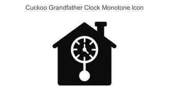 Cuckoo Grandfather Clock Monotone Icon In Powerpoint Pptx Png And Editable Eps Format