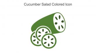 Cucumber Salad Colored Icon In Powerpoint Pptx Png And Editable Eps Format