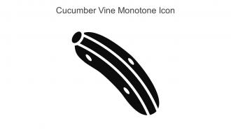 Cucumber Vine Monotone Icon In Powerpoint Pptx Png And Editable Eps Format
