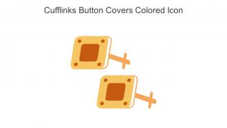 Cufflinks Button Covers Colored Icon In Powerpoint Pptx Png And Editable Eps Format
