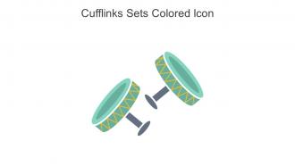 Cufflinks Sets Colored Icon In Powerpoint Pptx Png And Editable Eps Format