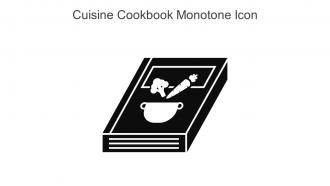 Cuisine Cookbook Monotone Icon In Powerpoint Pptx Png And Editable Eps Format