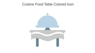 Cuisine Food Table Colored Icon In Powerpoint Pptx Png And Editable Eps Format