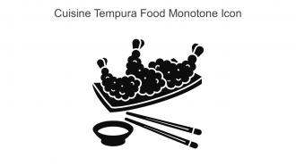 Cuisine Tempura Food Monotone Icon In Powerpoint Pptx Png And Editable Eps Format