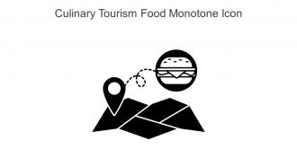 Culinary Tourism Food Monotone Icon In Powerpoint Pptx Png And Editable Eps Format
