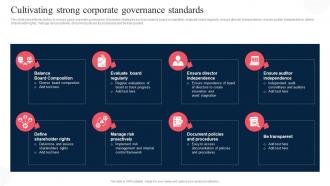 Cultivating Strong Corporate Governance Standards Corporate Regulatory Compliance Strategy SS V