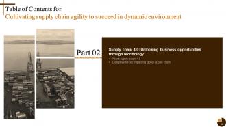 Cultivating Supply Chain Agility to Succeed in Dynamic Environment Strategy CD V Good Attractive