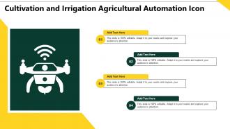 Cultivation And Irrigation Agricultural Automation Icon
