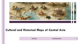 Cultural And Historical Maps Of Central Asia PPT Mockup AT