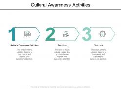Cultural awareness activities ppt powerpoint presentation backgrounds cpb