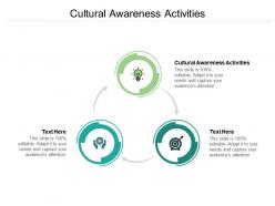 Cultural awareness activities ppt powerpoint presentation slides example cpb