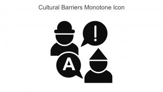 Cultural Barriers Monotone Icon In Powerpoint Pptx Png And Editable Eps Format