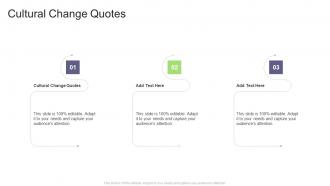 Cultural Change Quotes In Powerpoint And Google Slides Cpb