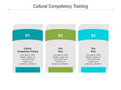 Cultural competency training ppt powerpoint presentation outline format cpb